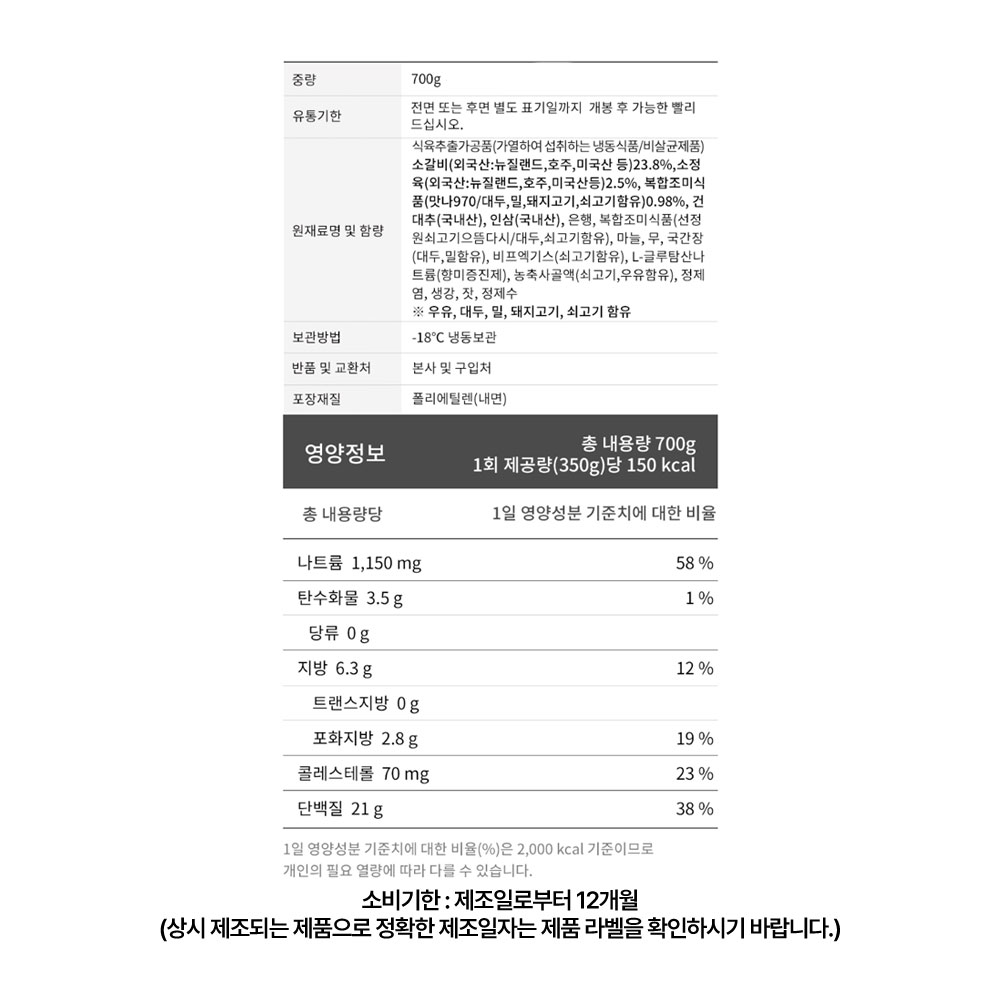 상품정보 제공고시