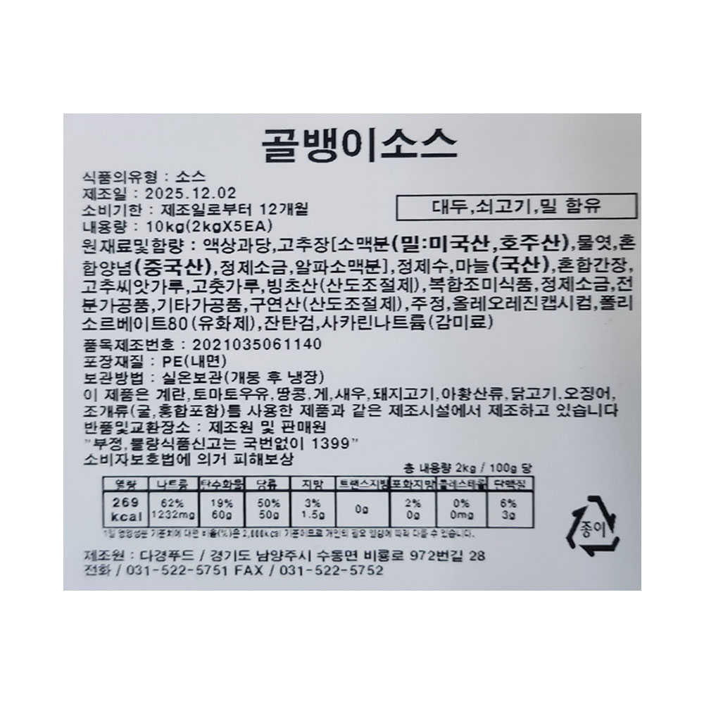 상품정보 제공고시